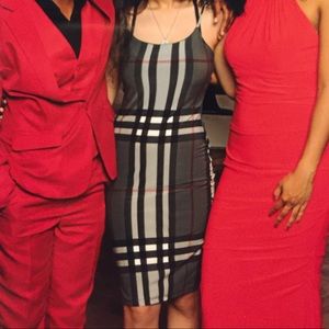 Burberry patterned-like slim dress